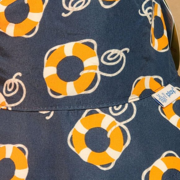 I Play Bucket Sun Hat 9-18 Months Navy - Picture 2 of 7
